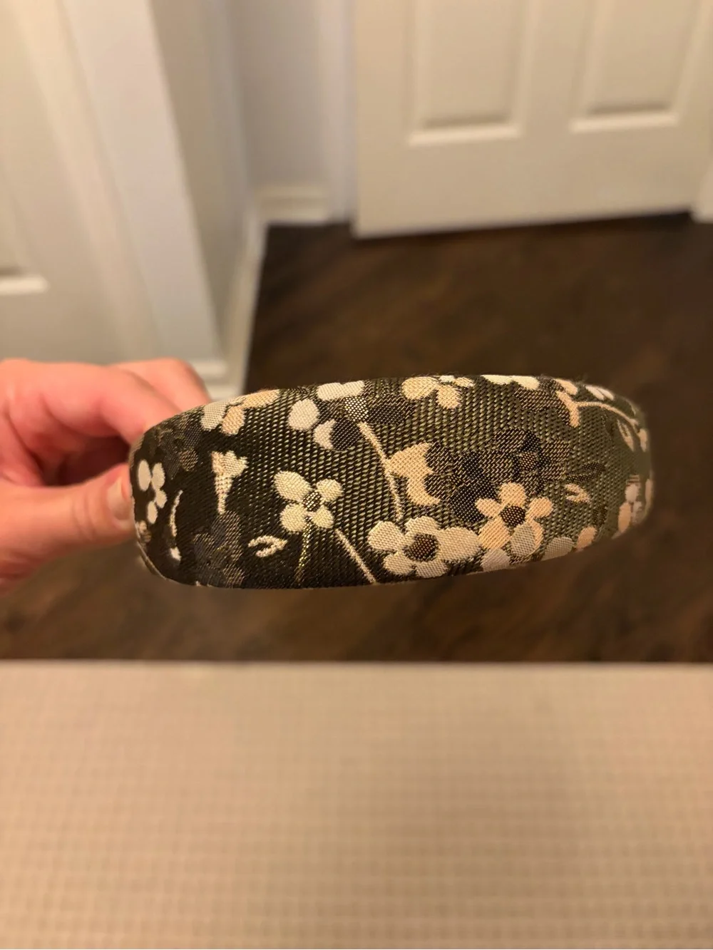 Pink & Olive Floral Headband from Florence Italy